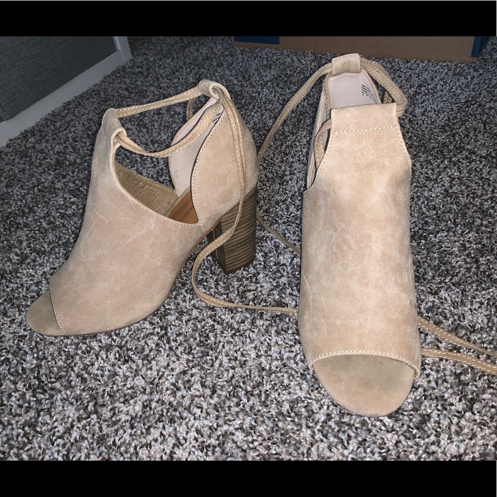 Lace up booties